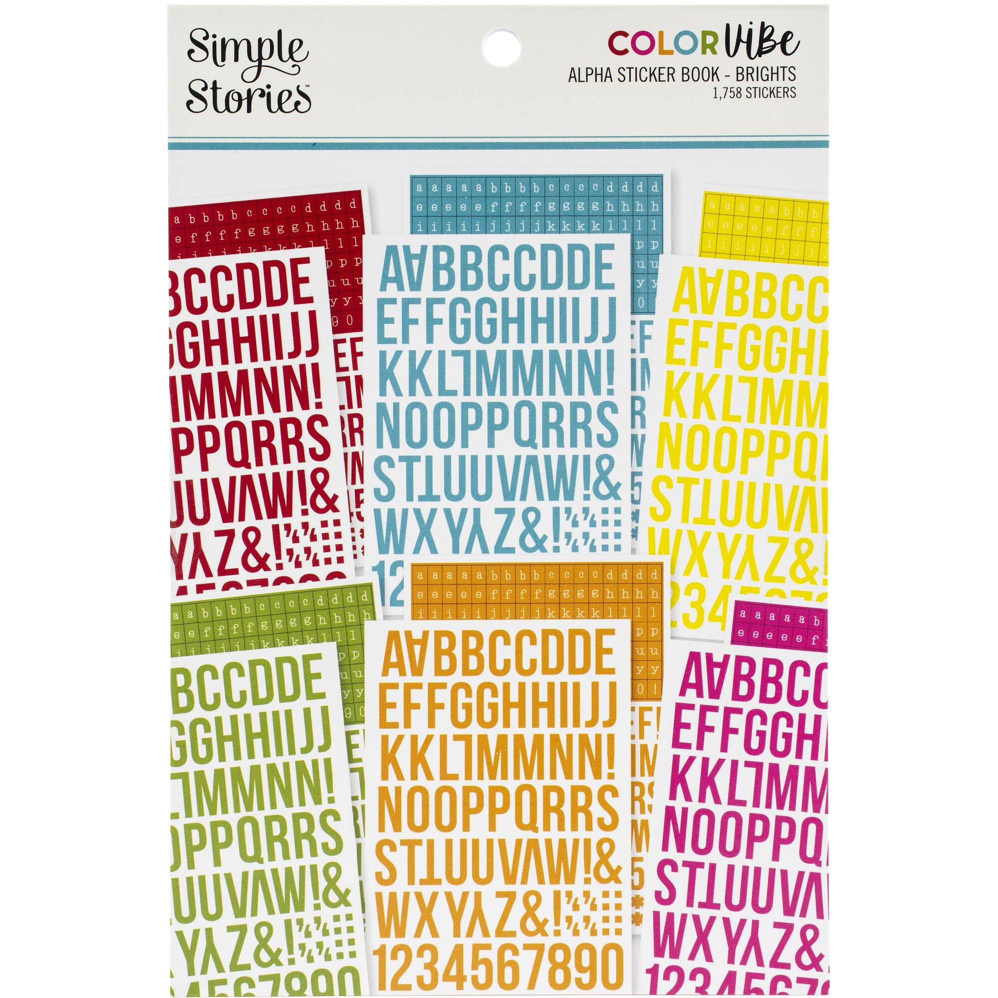 Simple Stories Color Vibe Alpha Sticker Book